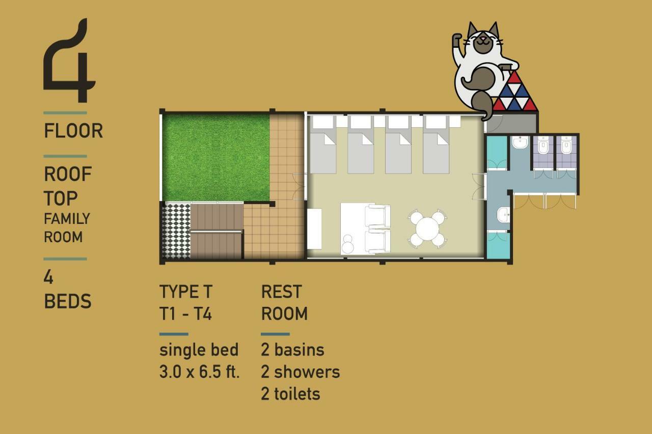 Siam Colors Hostel Бангкок Экстерьер фото