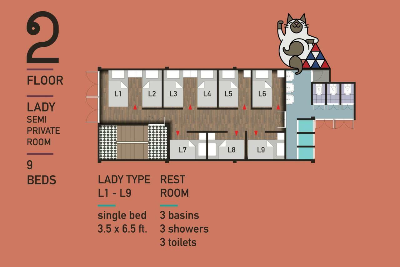 Siam Colors Hostel Бангкок Экстерьер фото